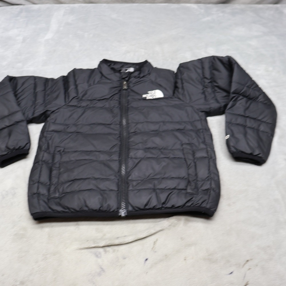 North Face Roxborough Down Jacket Kids 5T Black Insulated 550 Fill Light Puff